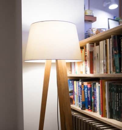 George's  lamp with folding tripod legs, available from www.georgegold.co