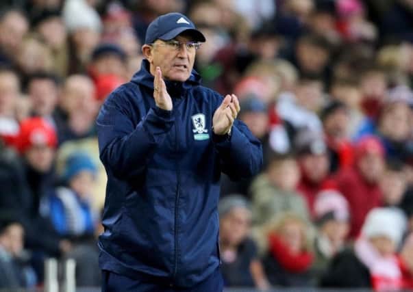 Middlesbrough manager, Tony Pulis.