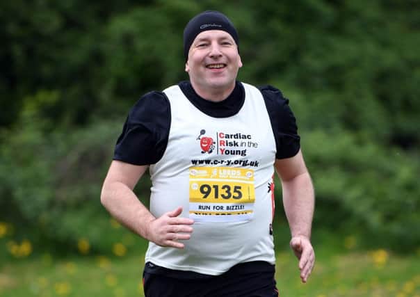 Mark Allerston, 49, of Wykebeck in Leeds, wants to raise money for charity Cardiac Risk in the Young in memory of his friend Adrian Badon from Horsforth, by taking part in this weekend's Leeds Half Marathon. 9th May 2018. Picture Jonathan Gawthorpe