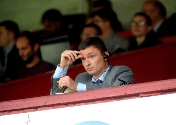 TAKE THE STRAIN: Paul Heckingbottom shows his concern during a home match against Middlesbrough last October. He later left to take over at rivals Leeds United.