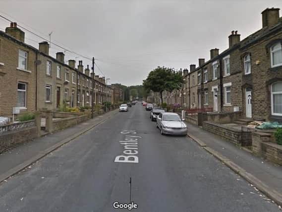 The stabbing happened in Bentley Street, Huddersfield. Photo: Google