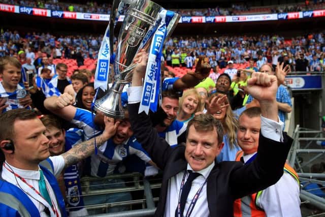 Huddersfield Town chairman Dean Hoyle has guided Huddersfield to the Premier League.