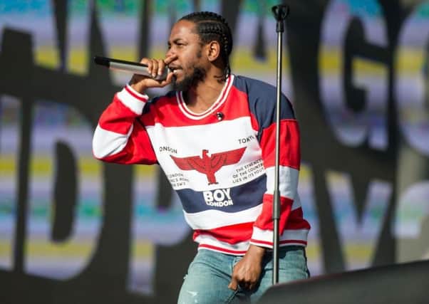Rapper Kendrick Lamar performing at Leeds Festival where the Co-op is launching a new recycling scheme this summer.