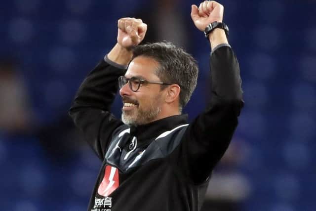 Huddersfield Town manager David Wagner celebrates after the draw at Chelsea ensured their Premier League survival (Picture: John Walton/PA Wire).