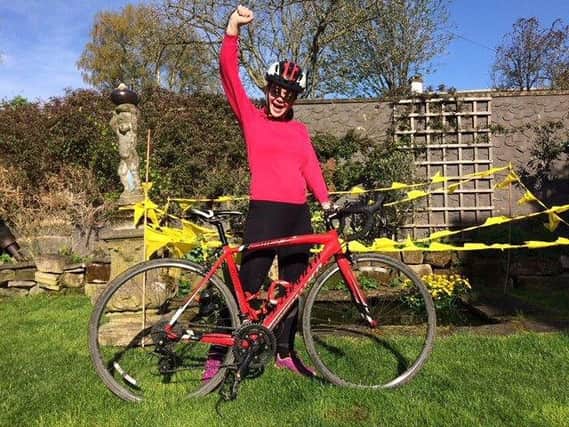 Inspired by family loss - Harrogate art exhibitor Scarlett Stewart who is doing her first major charity cycle.