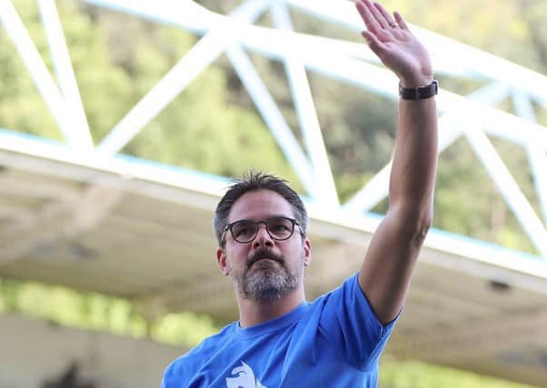 Huddersfield Town head coach David Wagner waves to the fans after the Premier League match with Arsenal (Picture: Mike Egerton/PA Wire).