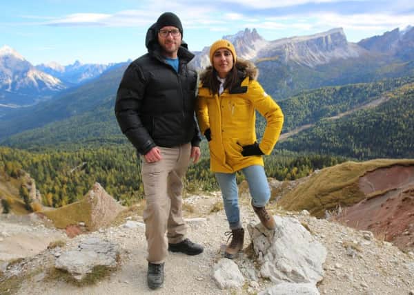 Anita Rani and JJ Chalmers visited Italy's Dolomite Mountains for the show