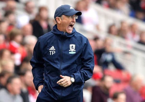 Determined: Middlesbrough manager Tony Pulis.