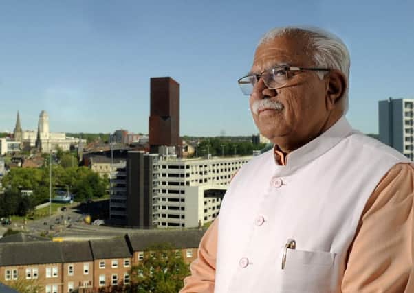 Chief Minister of Haryana, Manohar Lal Khattar, pictured at Merrion House, Leeds...14th May 2018 ..Picture by Simon Hulme