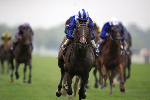 Tasleet ridden by Jim Crowley wins The Duke Of York Clipper Logistics Stakes last year.