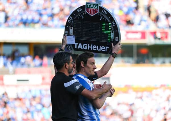 Final bow: Dean Whitehead comes on for his final appearance before retiring. Picture: Robbie Jay Barratt - AMA/Getty Images