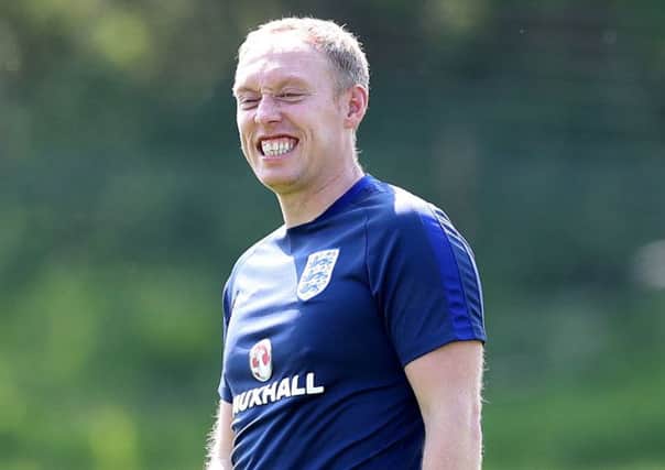 In charge: England Under-17 coach Steve Cooper.