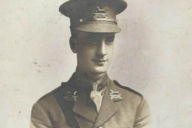Lt Horace Caunt, in earlier Army uniform