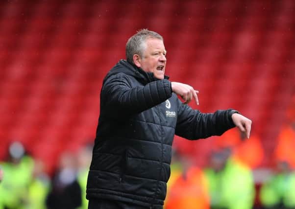 STAYING PUT: Sheffield United manager, Chris Wilder. Picture: Simon Bellis/Sportimage