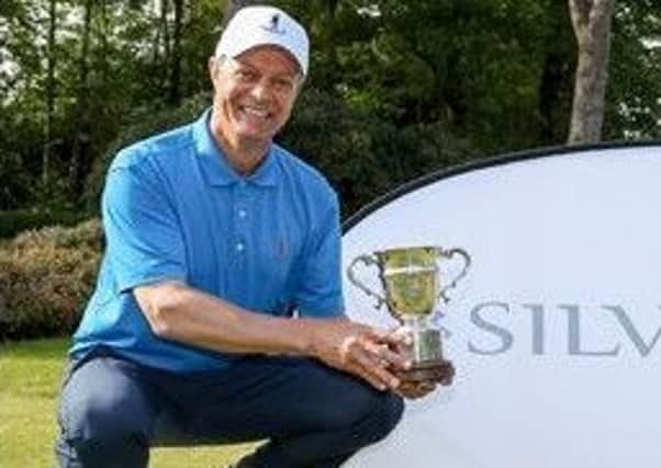 Lindrick's John King with the trophy after winning the Silversea Senior PGA championship at Foxhills.
