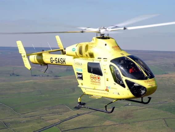 The Yorkshire Air Ambulance attended
