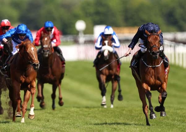 Rhododendron, ridden by Ryan Moore, seen winning the Al Shaqab Lockinge Stakes during the Al Shaqab Lockinge Day at Newbury on Saturday (Picture: Tim Goode/PA Wire).