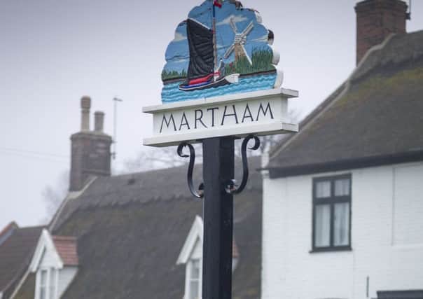 The Martham village sign.