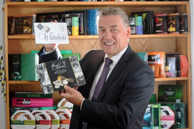 William Whitaker: The managing director says the next innovation for the company is personalised wrapping of chocolates. Picture: Simon Hulme