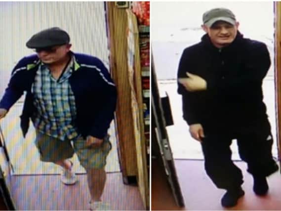 Police investigating two burglaries in Leeds say they want to identify these men.