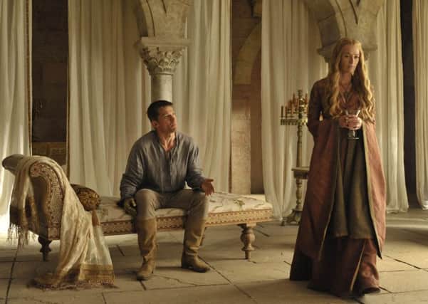 Undated Film Still Handout from Game of Thrones, Season 4. Pictured: Nikolaj Coster-Waldau as Ser Jaime Lannister and Lena Headey as Cersei Lannister.PA