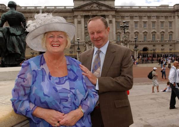 Ray and Barbara Wragg at Buckingham Palace