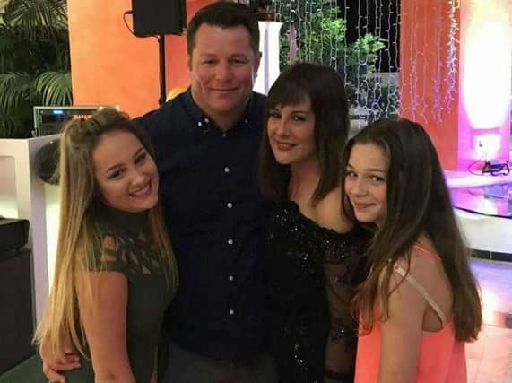 The Senior family: left to right, Eve, Andrew, Natalie and Emilia