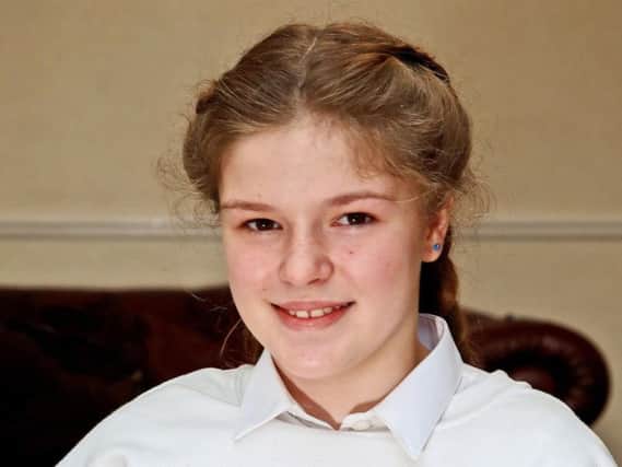 Amelia Thompson, aged 12, who survived the Manchester bombing (pic: Peter Byrne/PA Wire)