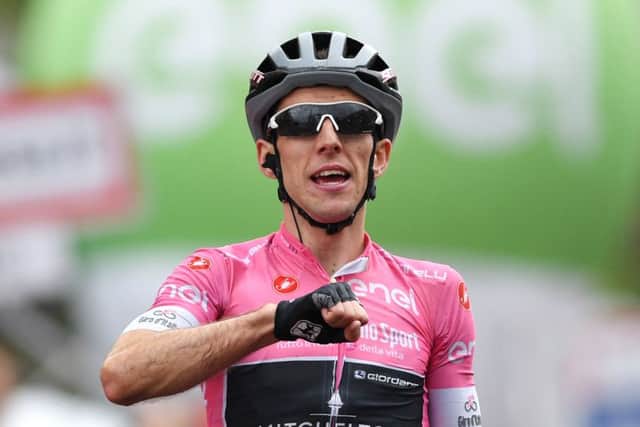 Simon Yates of Great Britain and Team Mitchelton-Scott in the pink leader jersey. (Picture: Justin Setterfield/Getty Images)