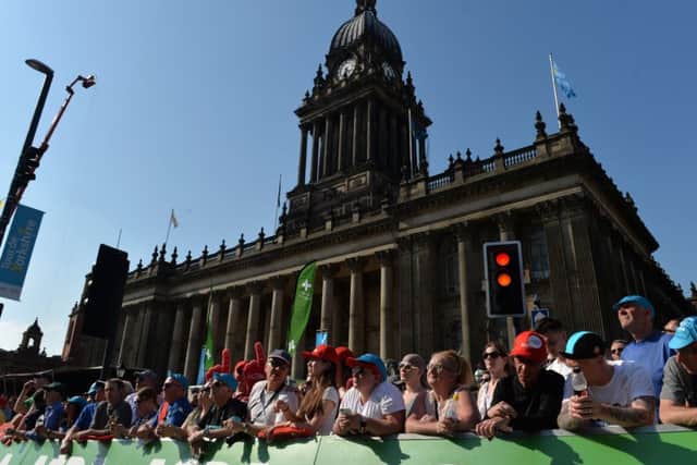 Ready, steady, go: Leeds was the setting for this year's Tour de Yorkshire finale.