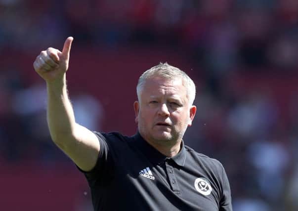 Sheffield United boss, Chris Wilder. Picture: Simon Bellis/Sportimage