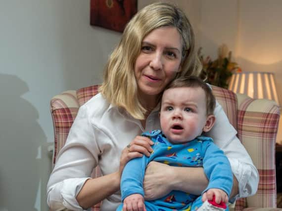 Tory MP for Morley and Outwood Andrea Jenkyns with her son, who she nicknamed "Brexit Clifford" because he was born on March 29 2017 - the day Article 50 was triggered.