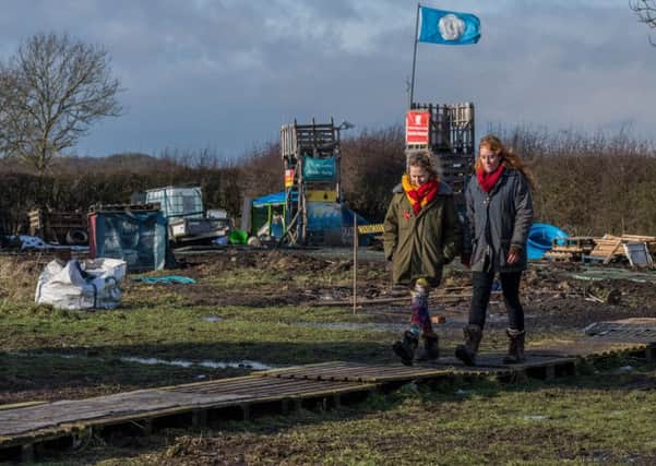 The fracking camp at Kirby Misperton earlier this year.