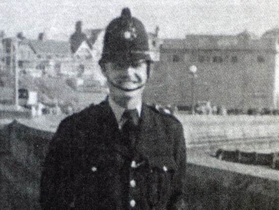 Peter Hyde, pictured early in his policing career