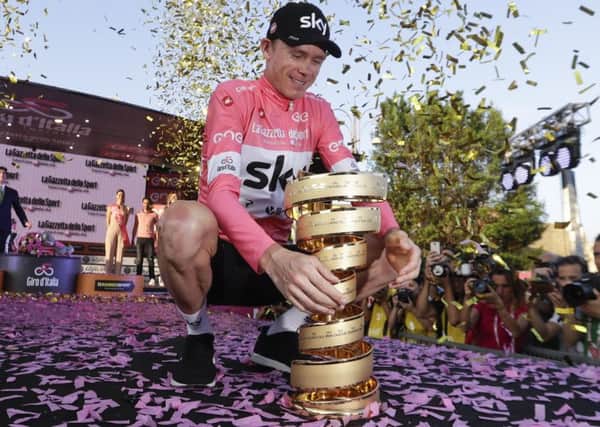 Chris Froome wins the 2018 Giro d'Italia (Picture: AP)
