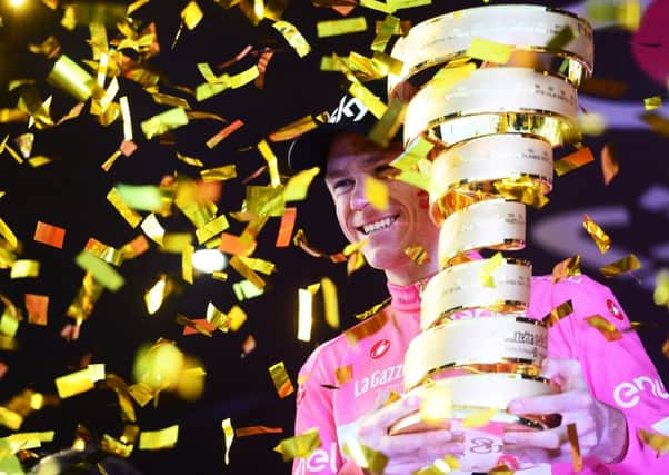 Winner: Chris Froome after the Giro d'Italia. Picture: Simon Wilkinson/SWpix