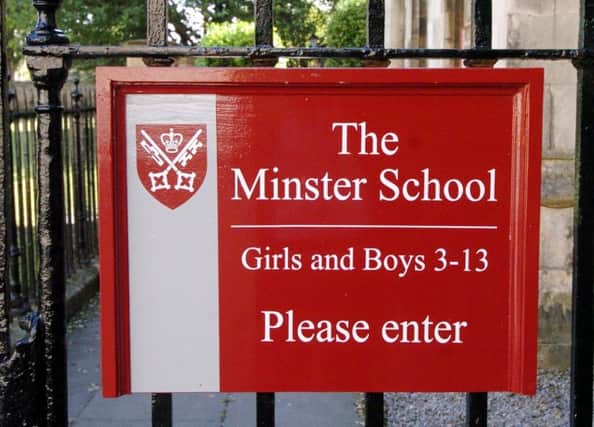 The front of Minster school in York.