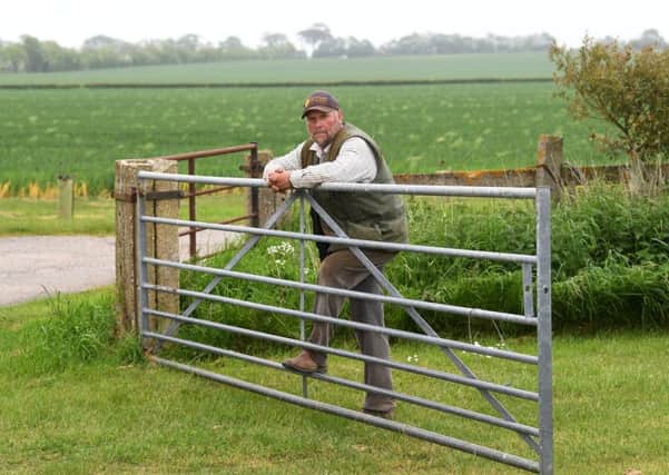 Farmer Phil Meadley, who has been repeatedly targeted by criminals on his farm near Driffield. Picture by Jonathan Gawthorpe.