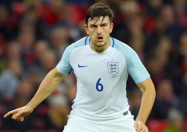 Meteoric rise: Harry Maguire has gone from watching England as a fan to being in their World Cup squad in two years. (Picture: PA)