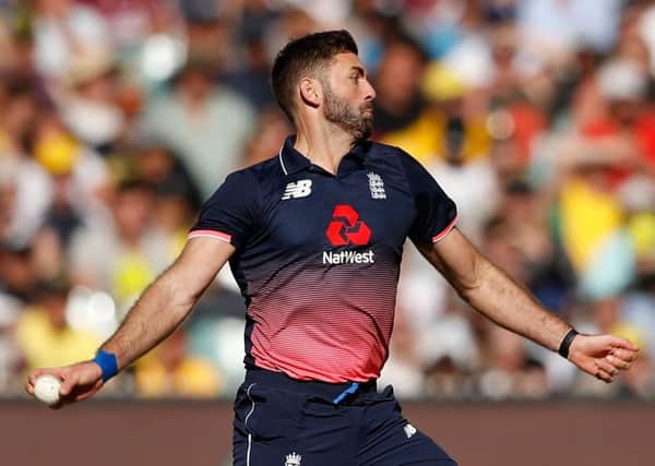 Liam Plunkett of England bowls during game one of the One Day International Series between Australia and England at Melbourne Cricket Ground on January 14, 2018.  (Picture: Scott Barbour/Getty Images)