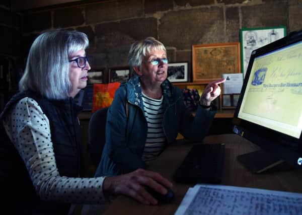 Huskar Heritage Group members Jane Scott and Jane Raistrick, research for the memorial event of the Huskar Mining Disaster at All Saints Church in Silkstone, near Barnsley.
30th May 2018.
Picture Jonathan Gawthorpe