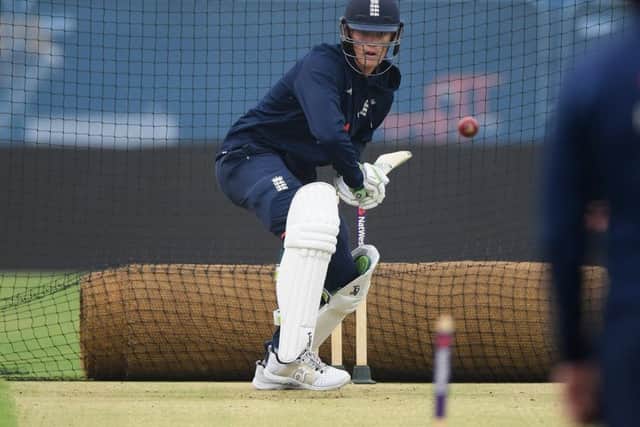 England batsman Keaton Jennings in action during nets ahead of the Headingley Test.  (Picture: Stu Forster/Getty Images)