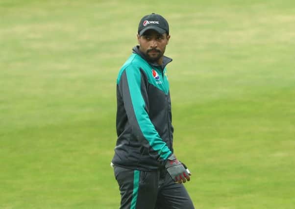 Pakistan's Mohammad Amir during a nets session at Headingley, Leeds.